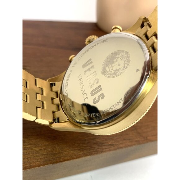 Versus by Versace Men's Watch VSP971021 Chronograph Quartz Gold Steel 45mm - Picture 7 of 14